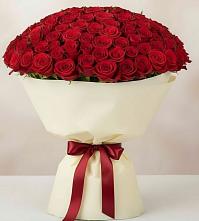 Букет 101 Красная роза Милано в Упорной