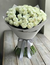 Букет 35 Белых роз #REPLACE_PRED# Упорной