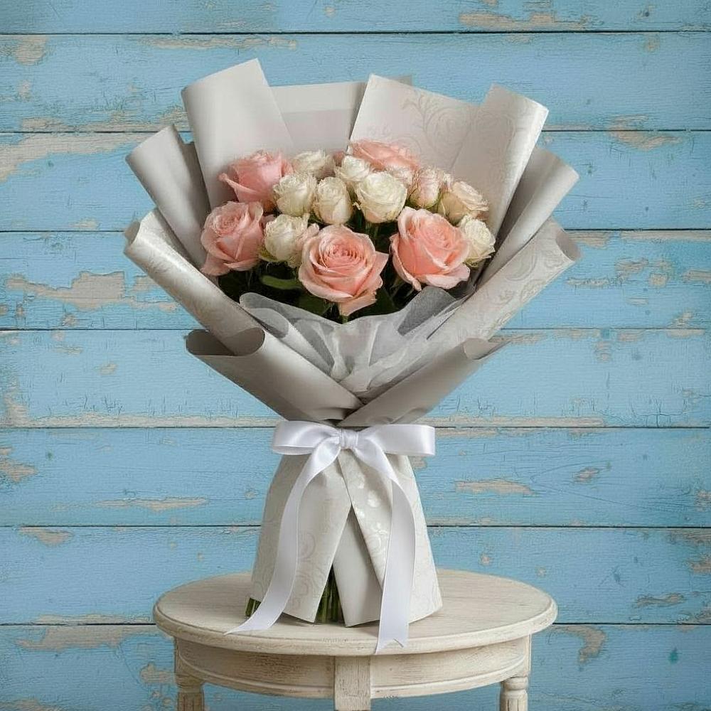 Букет цветов из: Розы в Упорной