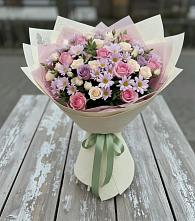 Букет цветов из:  Розы и Хризантемы в Упорной