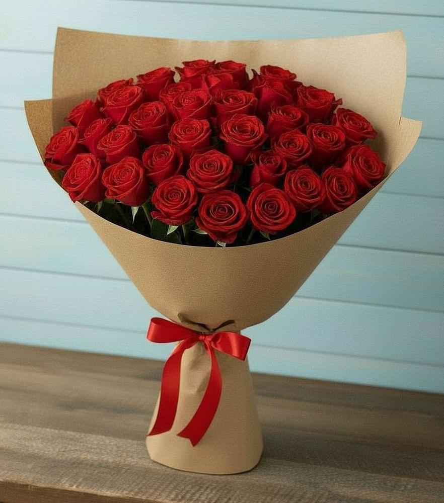 Букет Красные розы Милано в Упорной