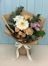 Букет цветов из:  Герберы и Хризантемы #REPLACE_PRED# Упорной
