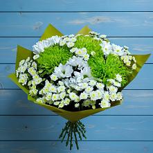Букет цветов из:  Хризантемы #REPLACE_PRED# Упорной