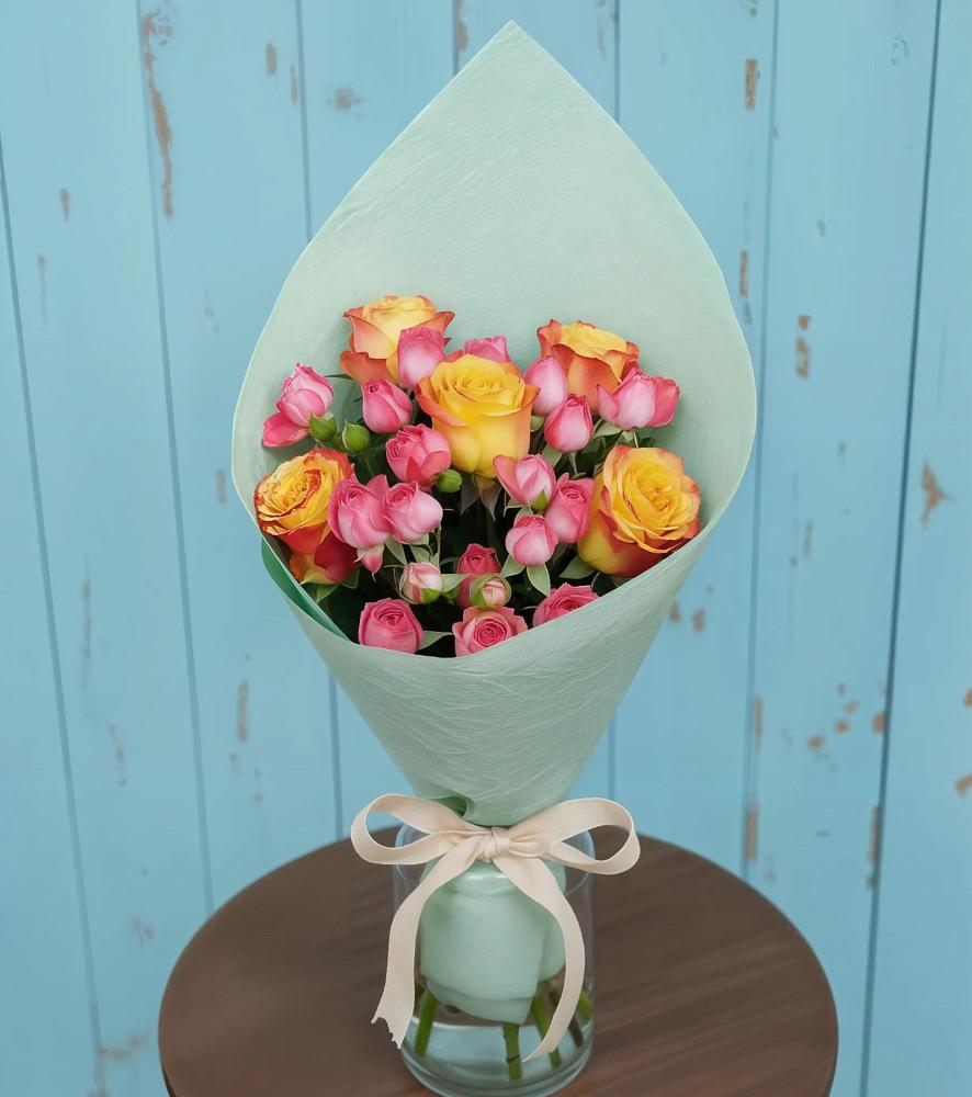 Букет цветов из: Розы в Упорной