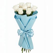 Букет 7 белых роз Проуд #REPLACE_PRED# Упорной