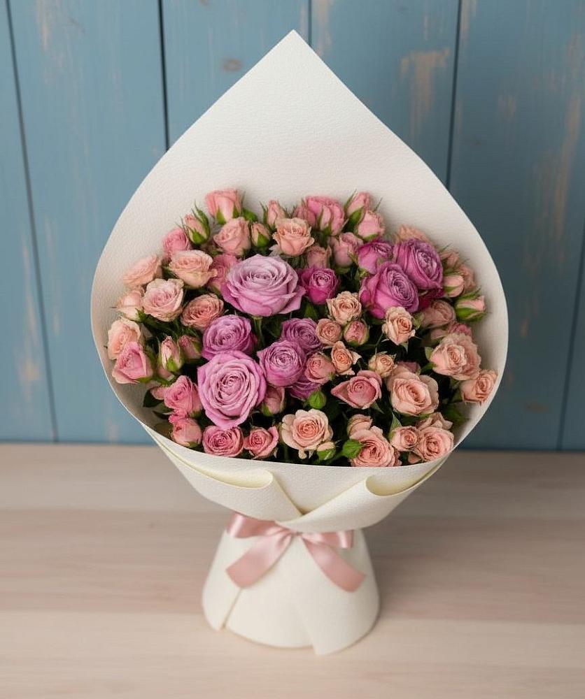 Букет цветов из: Розы в Упорной