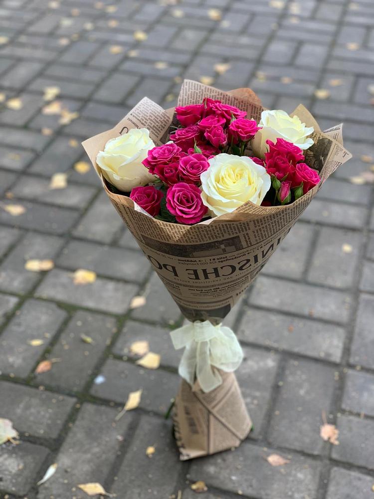 Букет цветов из: Розы в Упорной