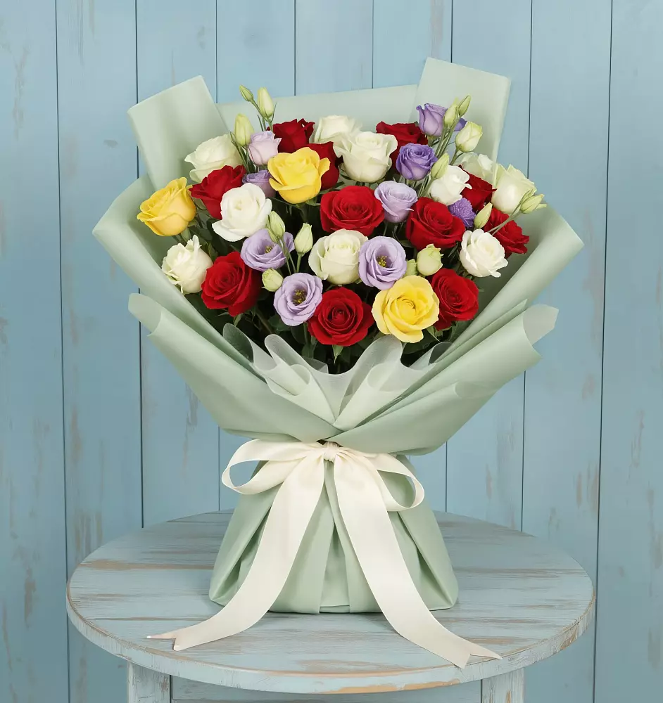 Букет цветов из: Розы в Упорной