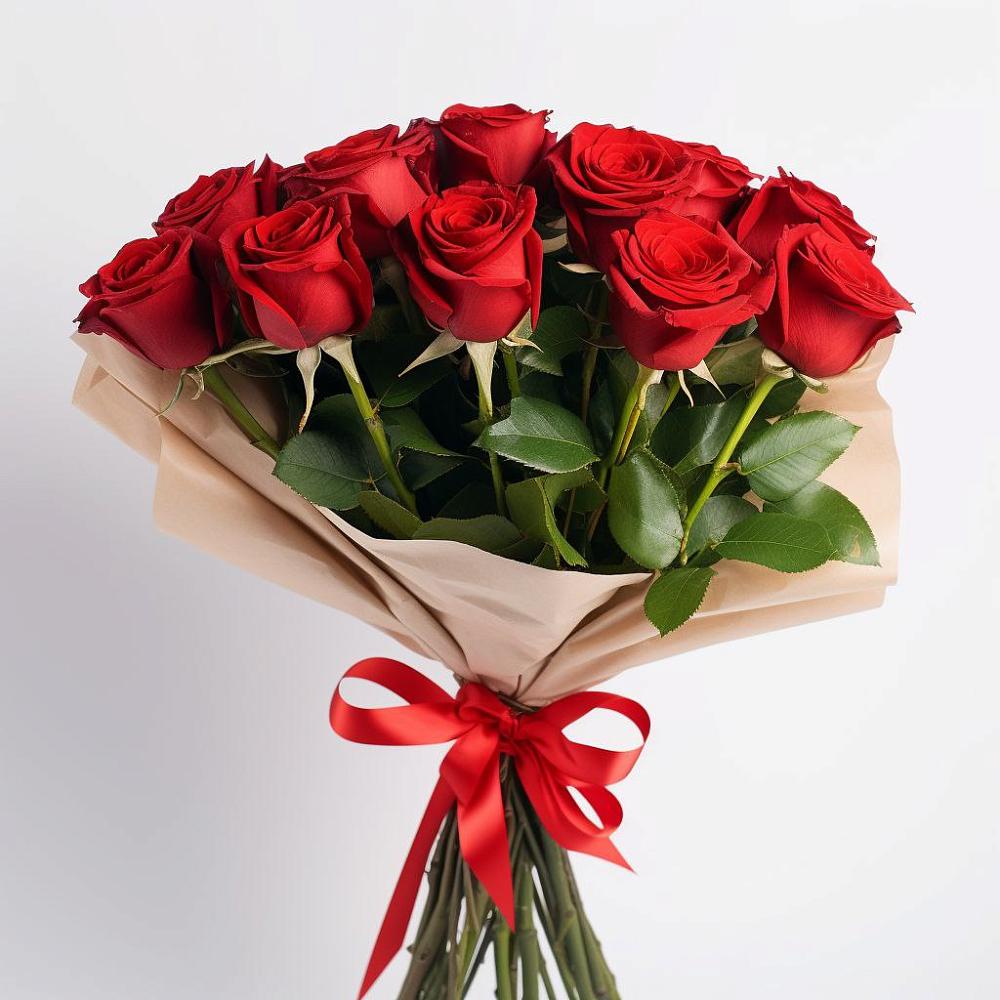 Букет 11 Красных роз Эдлесс Лав в Упорной