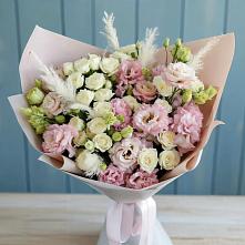 Букет цветов из:  Альстромерии и Розы в Упорной